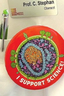 „I support Science“ – eigentlich eine Selbstverständlichkeit, muss aber in diesen Zeiten als politische Bekundung gezeigt werden