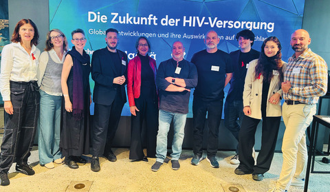 Von links: Anne von Fallois (DAS), Hannah Linke (DAIG), Silke Klumb (DAH), Maik Brückner, Birgit Poniatowski (IAS), Sven Warminsky (DAH), Christoph Weber (Checkpoint BLN), Charlotte Brux (dagnä), Dorian Doumit (dagnä)